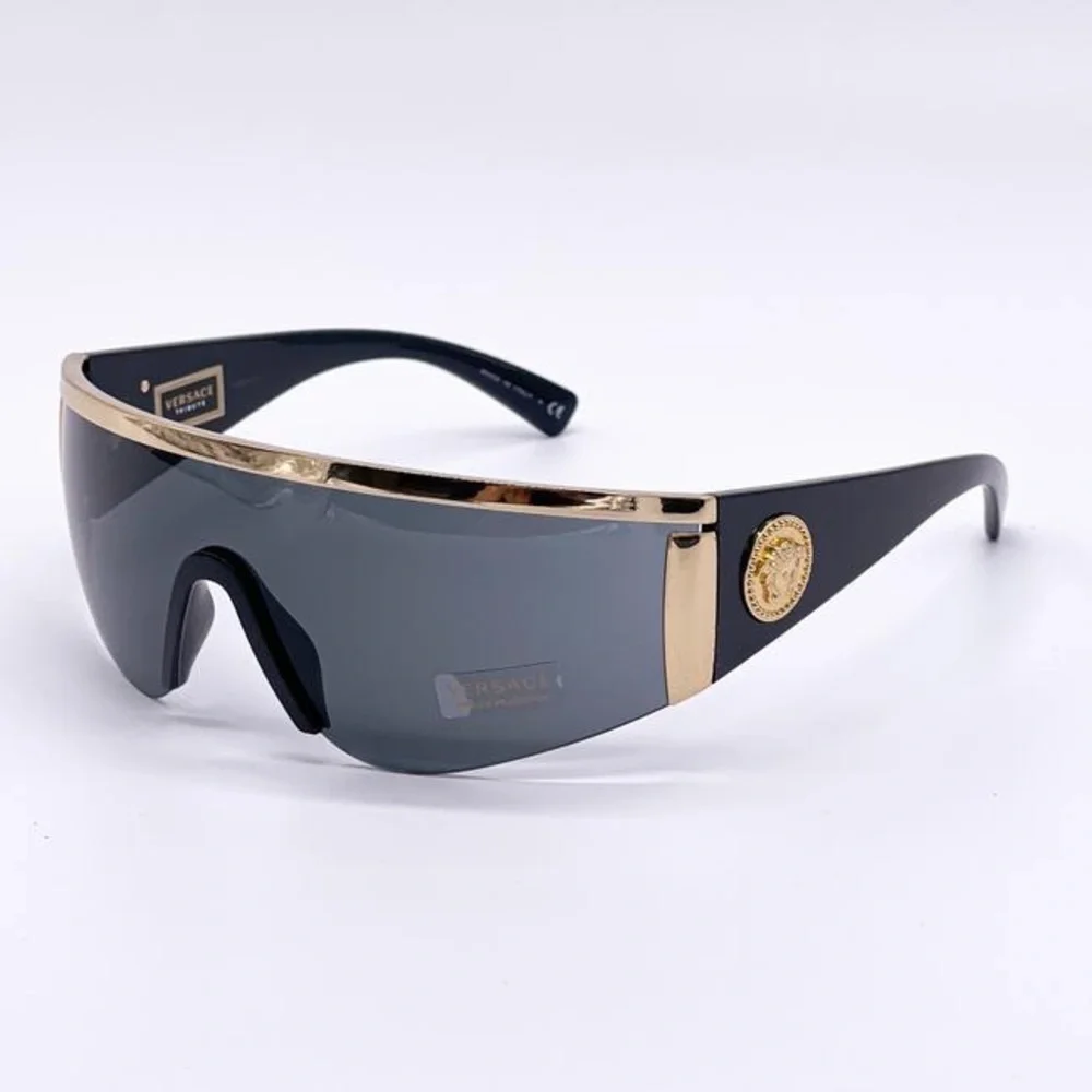 New - Versace Grey New Ve2197 1000/87 Shield Mod 2197 Sunglasses